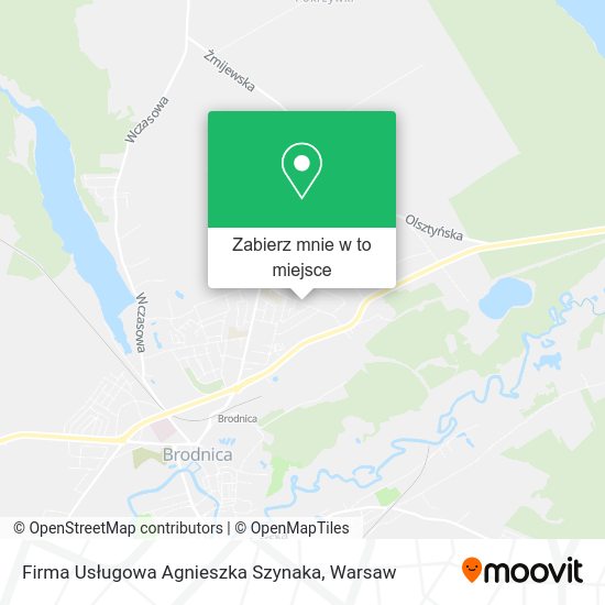 Mapa Firma Usługowa Agnieszka Szynaka