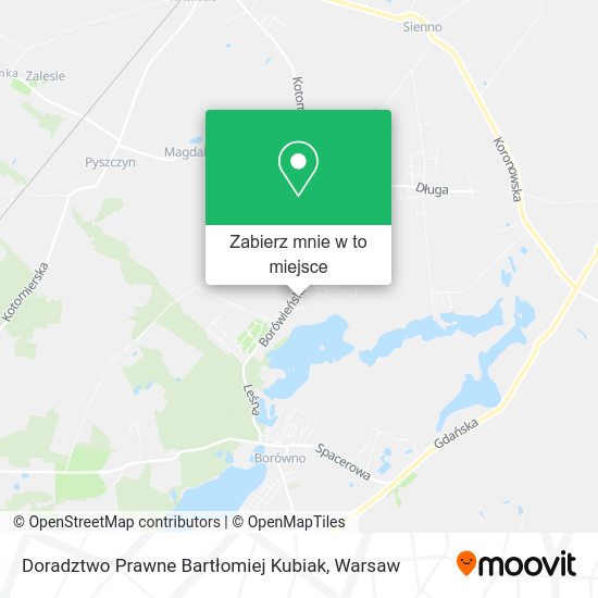 Mapa Doradztwo Prawne Bartłomiej Kubiak