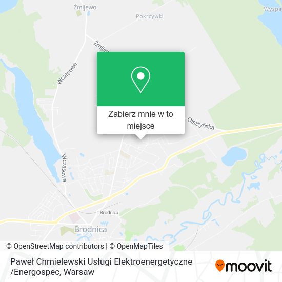 Mapa Paweł Chmielewski Usługi Elektroenergetyczne /Energospec