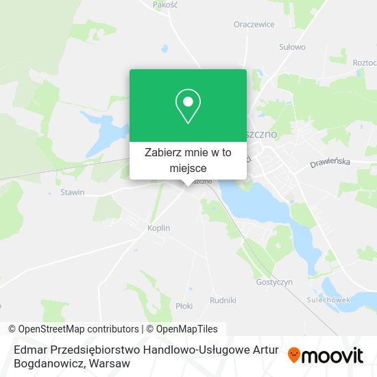 Mapa Edmar Przedsiębiorstwo Handlowo-Usługowe Artur Bogdanowicz