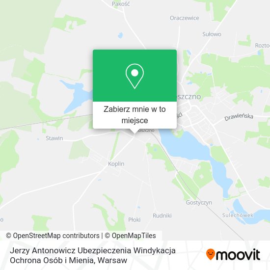 Mapa Jerzy Antonowicz Ubezpieczenia Windykacja Ochrona Osób i Mienia