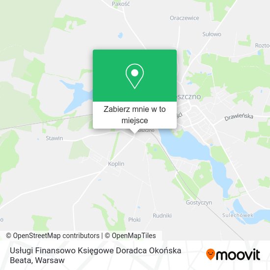 Mapa Usługi Finansowo Księgowe Doradca Okońska Beata