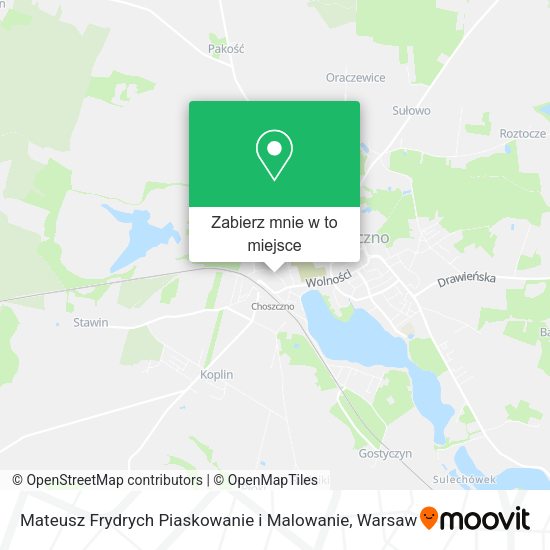 Mapa Mateusz Frydrych Piaskowanie i Malowanie