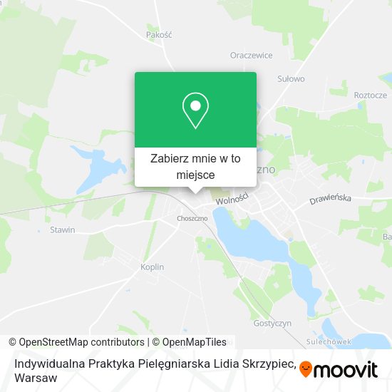 Mapa Indywidualna Praktyka Pielęgniarska Lidia Skrzypiec