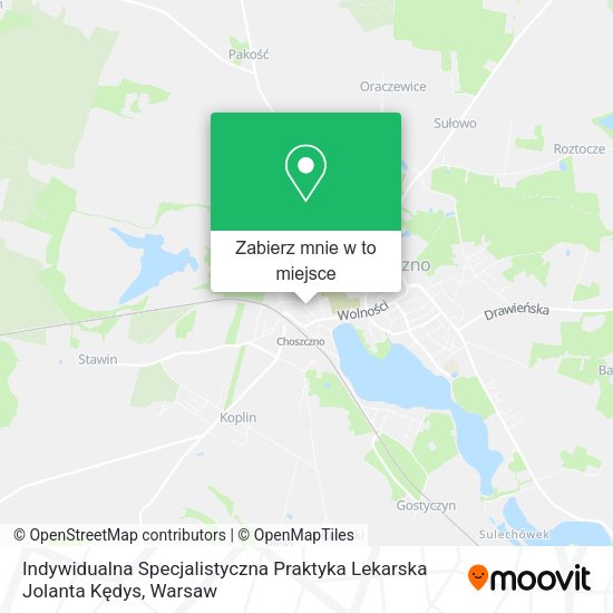 Mapa Indywidualna Specjalistyczna Praktyka Lekarska Jolanta Kędys