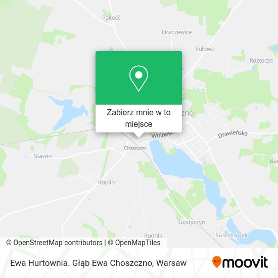 Mapa Ewa Hurtownia. Głąb Ewa Choszczno