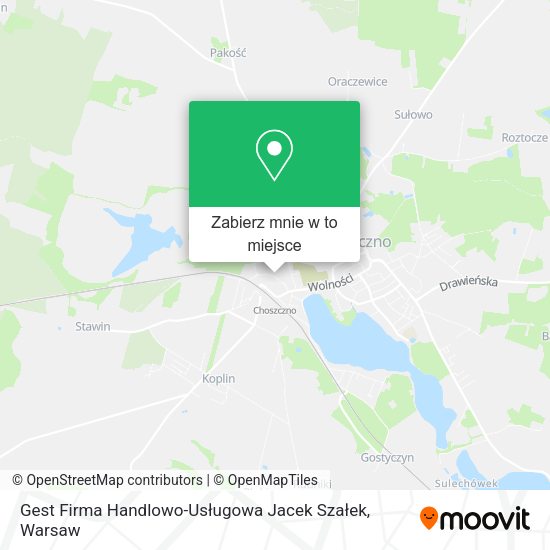 Mapa Gest Firma Handlowo-Usługowa Jacek Szałek