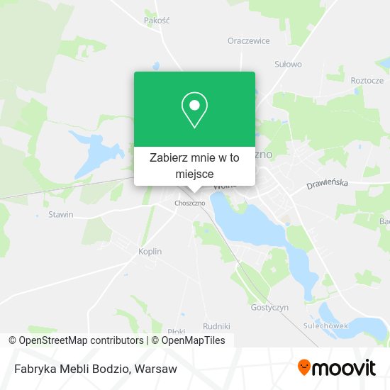 Mapa Fabryka Mebli Bodzio