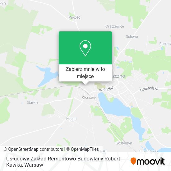 Mapa Usługowy Zakład Remontowo Budowlany Robert Kawka