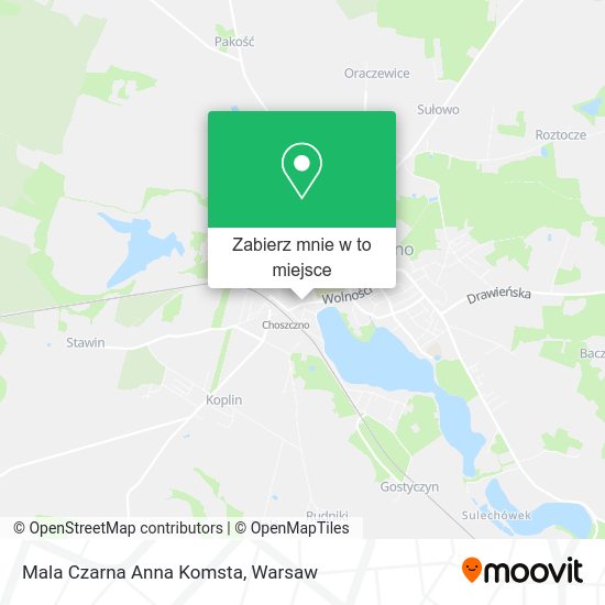 Mapa Mala Czarna Anna Komsta