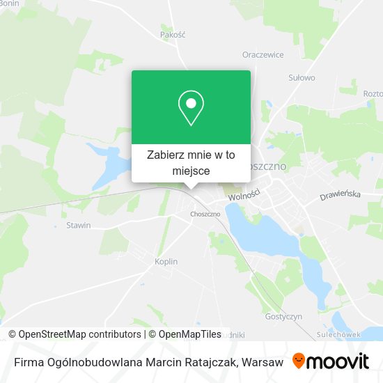 Mapa Firma Ogólnobudowlana Marcin Ratajczak