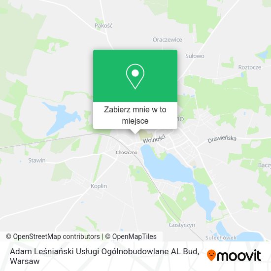 Mapa Adam Leśniański Usługi Ogólnobudowlane AL Bud