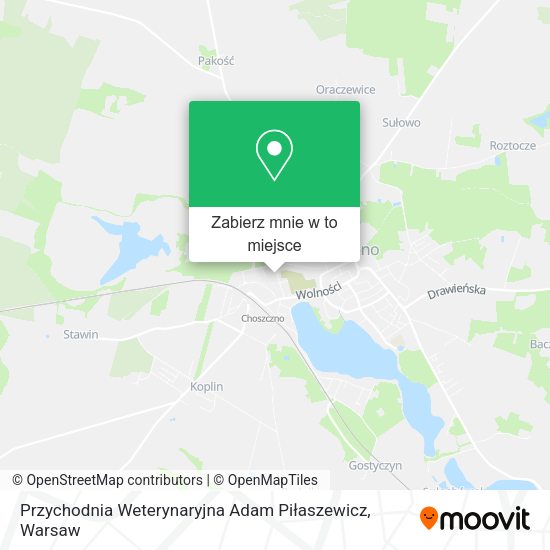 Mapa Przychodnia Weterynaryjna Adam Piłaszewicz