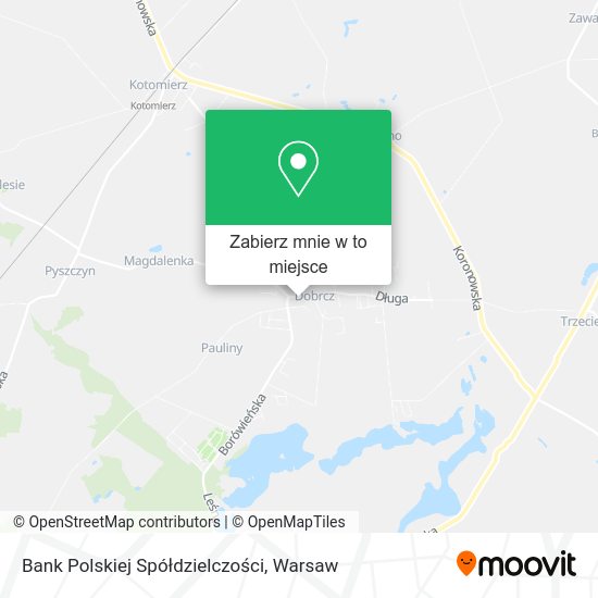 Mapa Bank Polskiej Spółdzielczości