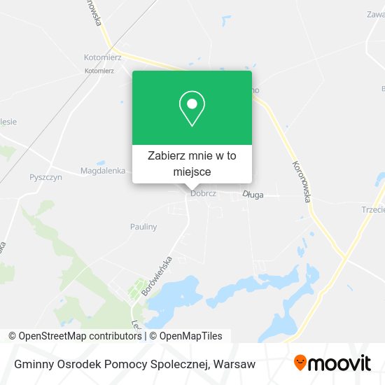 Mapa Gminny Osrodek Pomocy Spolecznej