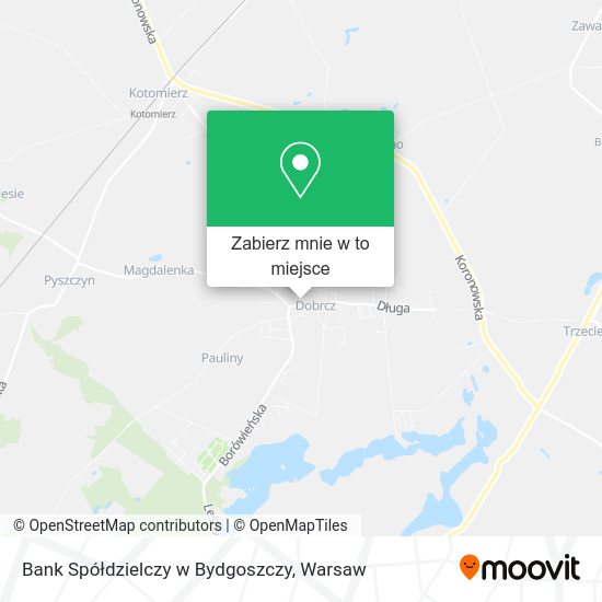 Mapa Bank Spółdzielczy w Bydgoszczy