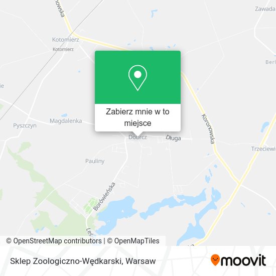 Mapa Sklep Zoologiczno-Wędkarski