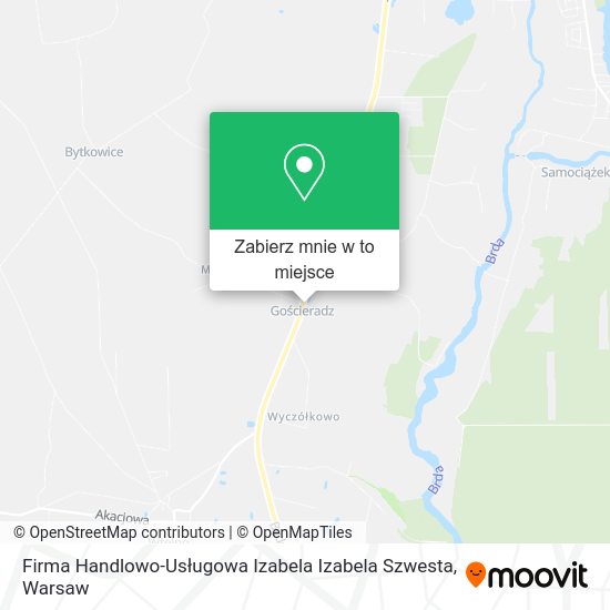 Mapa Firma Handlowo-Usługowa Izabela Izabela Szwesta