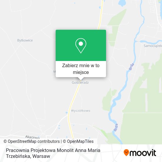 Mapa Pracownia Projektowa Monolit Anna Maria Trzebińska