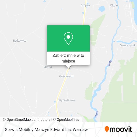 Mapa Serwis Mobilny Maszyn Edward Lis