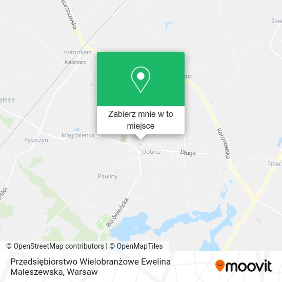 Mapa Przedsiębiorstwo Wielobranżowe Ewelina Maleszewska