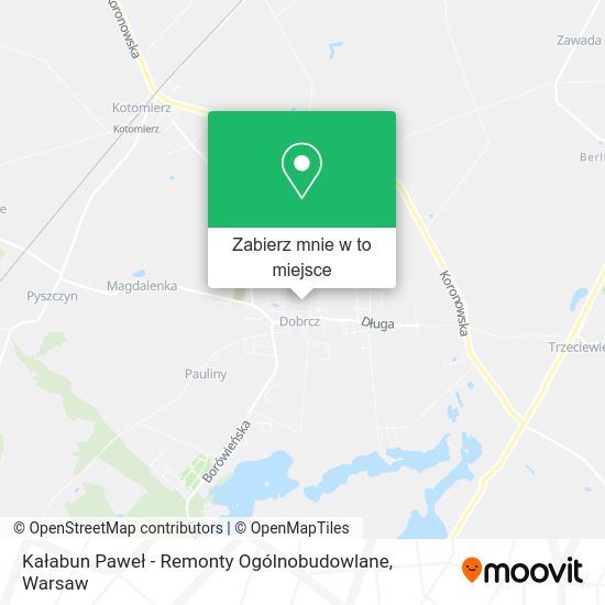 Mapa Kałabun Paweł - Remonty Ogólnobudowlane