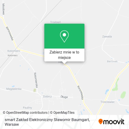 Mapa smart Zakład Elektroniczny Sławomir Baumgart