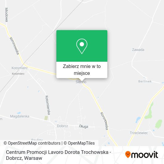 Mapa Centrum Promocji Lavoro Dorota Trochowska - Dobrcz