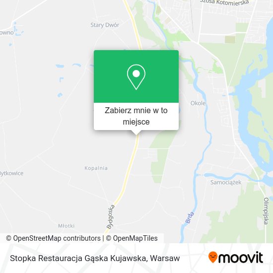 Mapa Stopka Restauracja Gąska Kujawska