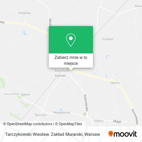 Mapa Tarczykowski Wiesław. Zakład Murarski