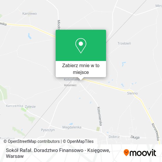 Mapa Sokół Rafał. Doradztwo Finansowo - Księgowe