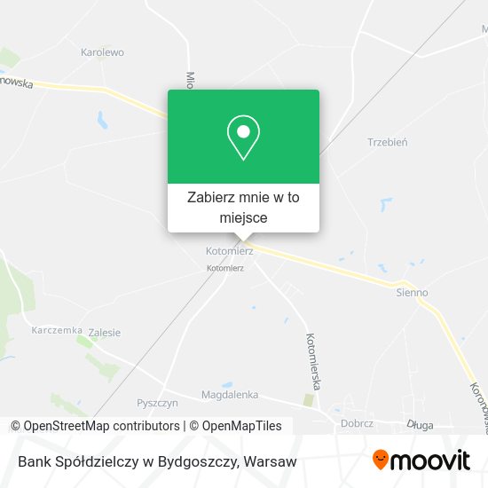 Mapa Bank Spółdzielczy w Bydgoszczy