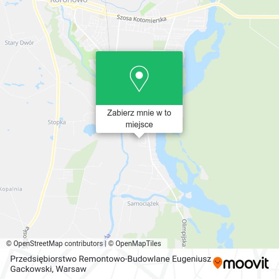 Mapa Przedsiębiorstwo Remontowo-Budowlane Eugeniusz Gackowski