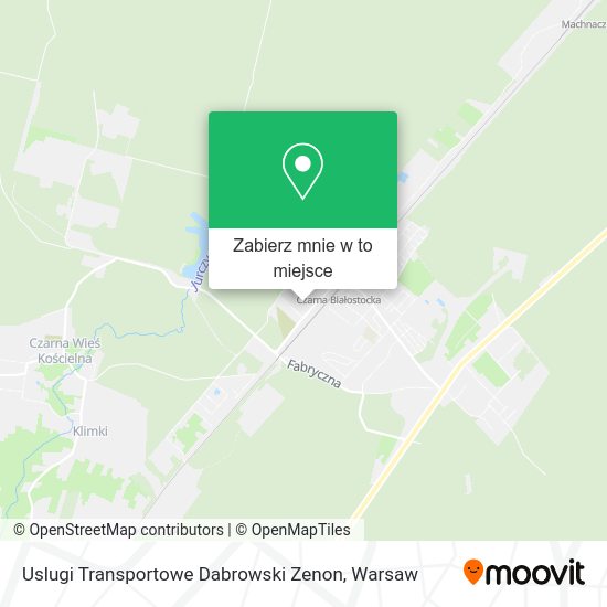 Mapa Uslugi Transportowe Dabrowski Zenon