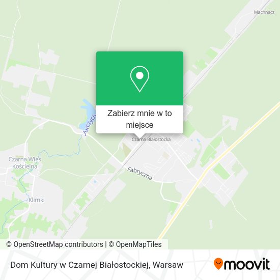 Mapa Dom Kultury w Czarnej Białostockiej