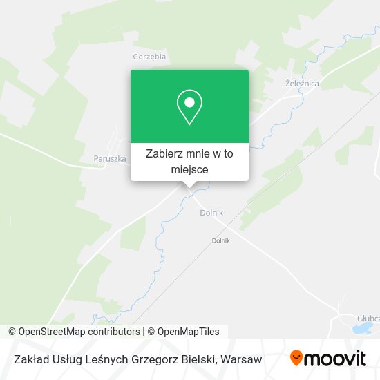 Mapa Zakład Usług Leśnych Grzegorz Bielski