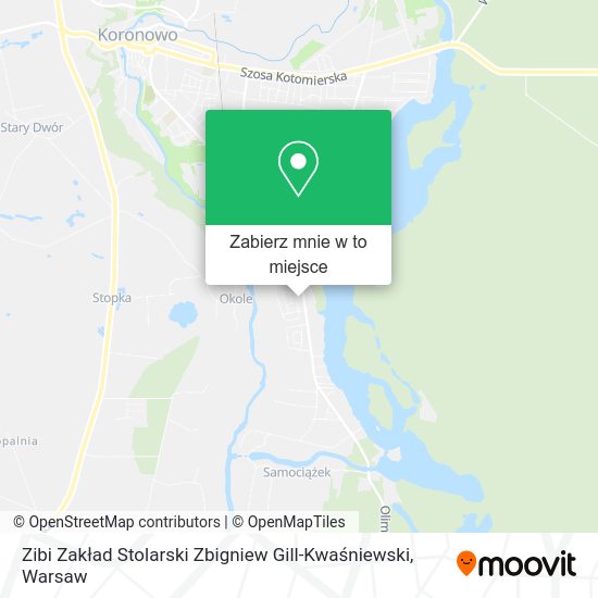 Mapa Zibi Zakład Stolarski Zbigniew Gill-Kwaśniewski