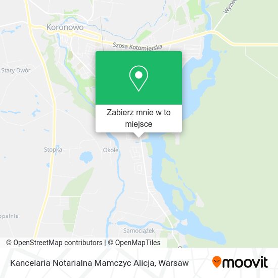 Mapa Kancelaria Notarialna Mamczyc Alicja