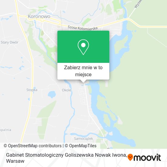 Mapa Gabinet Stomatologiczny Goliszewska Nowak Iwona