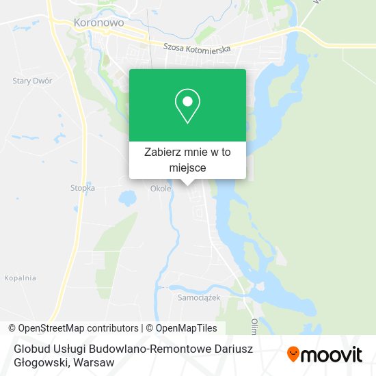 Mapa Globud Usługi Budowlano-Remontowe Dariusz Głogowski