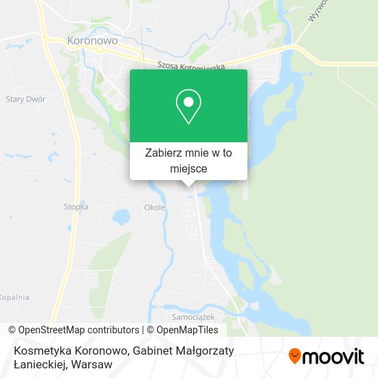 Mapa Kosmetyka Koronowo, Gabinet Małgorzaty Łanieckiej