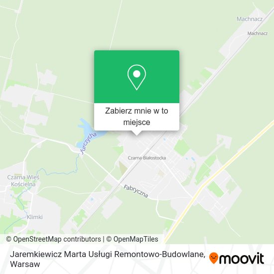 Mapa Jaremkiewicz Marta Usługi Remontowo-Budowlane