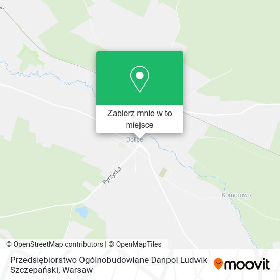 Mapa Przedsiębiorstwo Ogólnobudowlane Danpol Ludwik Szczepański