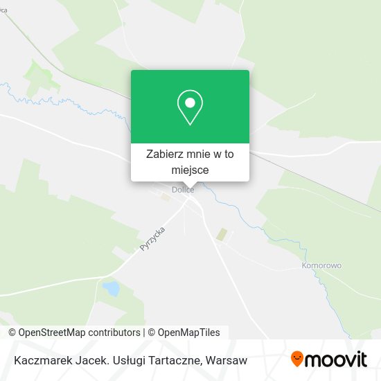 Mapa Kaczmarek Jacek. Usługi Tartaczne