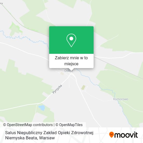 Mapa Salus Niepubliczny Zakład Opieki Zdrowotnej Niemyska Beata