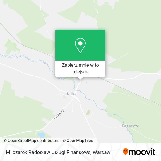 Mapa Milczarek Radosław Usługi Finansowe