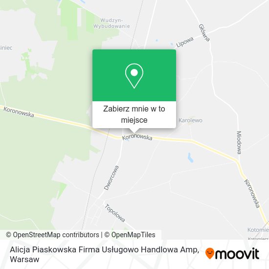 Mapa Alicja Piaskowska Firma Usługowo Handlowa Amp