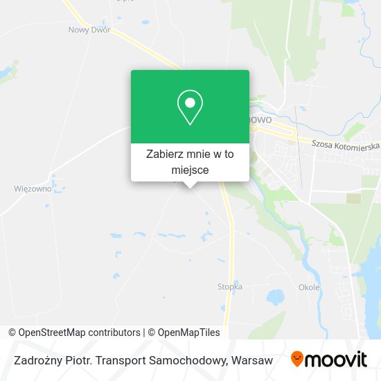 Mapa Zadrożny Piotr. Transport Samochodowy