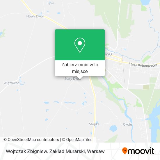 Mapa Wojtczak Zbigniew. Zakład Murarski