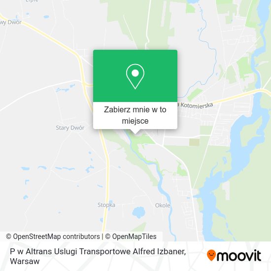 Mapa P w Altrans Uslugi Transportowe Alfred Izbaner